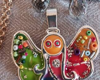 Colorful angel pendant