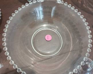 Candlewick handled dish