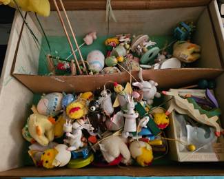 Vintage Wooden Easter Ornaments