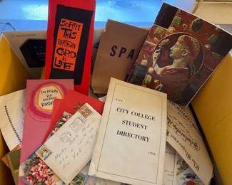 Mixed box of vintage ephemera