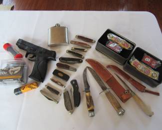 Knives, pocket knives, S&W bb gun