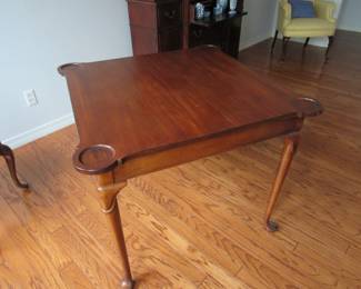 This table is as cute as it gets with the "built in coasters"