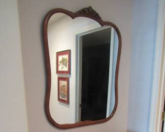 Oak frame mirror