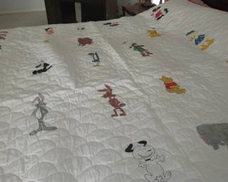 Machine quilted quilt