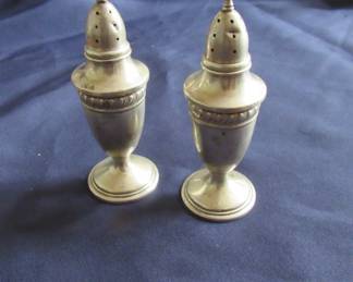 Sterling  salt and pepper shakers- Sterling items will not be discounted.