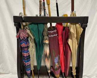 Umbrella Stand With Umbrellas