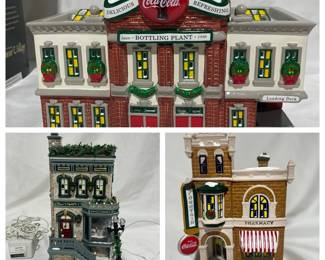 Department 56 Coca Cola Snow Village Bottling Plant And Stillwater Collectable