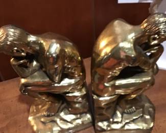 BRASS BOOKENDS