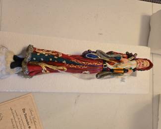 Lenox Pencil Santa collectible, Old World Santa, issued 1995
