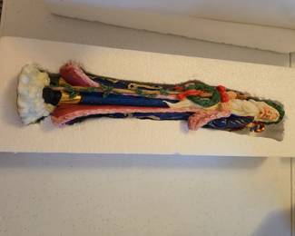 Lenox Pencil Santa collectible, Wreath Bearer, issued 1997