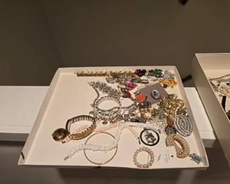 Costume jewelry - pins, bracelets 