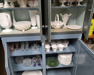 Milk glass collection