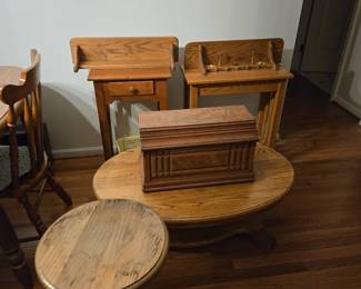 Various oak tables