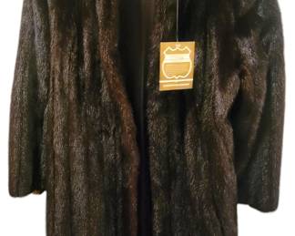 unworn Sakowitz mink coat