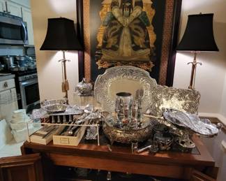 Buffet, Empress inlaid stone art