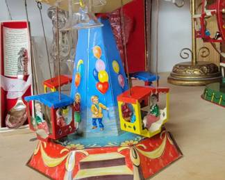 JW Tin Toys with original boxes