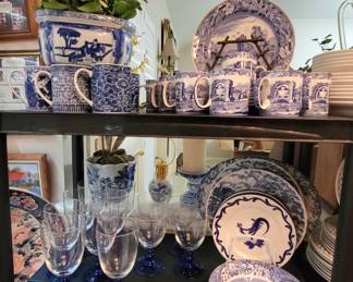 Blue Willow, Blue and White china