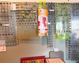 Quilting rulers, multiple sizes + shapes