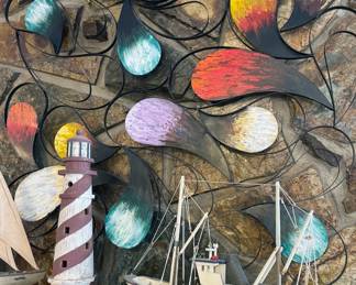 Model ships + airplanes, assorted artwork