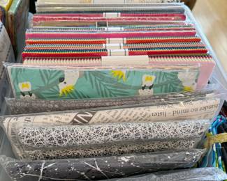 Unopened fabric packages