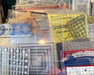 Quilting acrylic rulers, multiple sizes + shapes