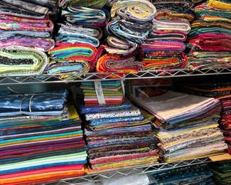Beautiful cottons with prints, batiks, and more.