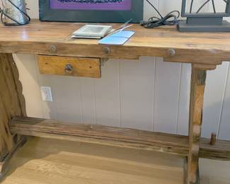 Wooden console table