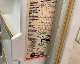 Hot Point 10.1 cu. t. up right freezer - great size!