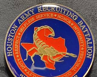 Houston Army Recruiting Battalion Coin
