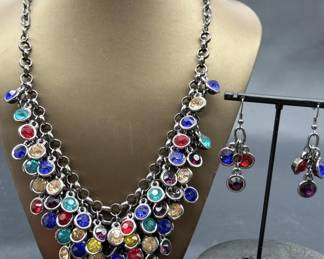 Vintage Necklace and Earring Set