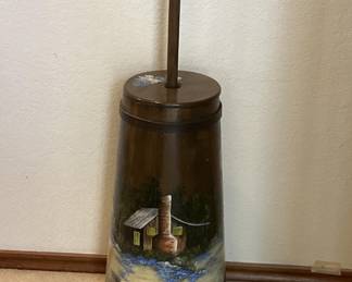 Vintage Folk Art Hand Painted Wooden Decorative