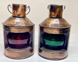 Two Decorative Ship Lights - Port and Starboard