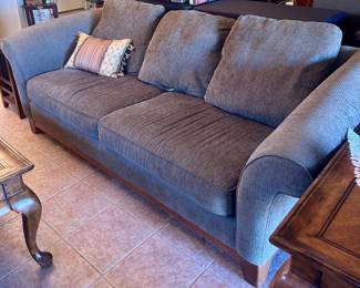 Grey-Green comfy lounge sofa (part of a set)