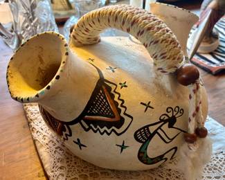 Vintage Western artistic water pitcher