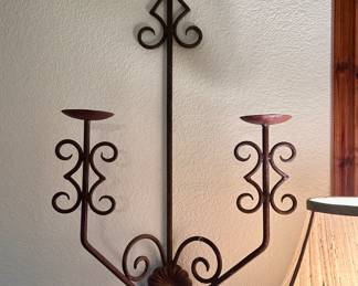 Hanging decorative metal candle holder (1 of 2)