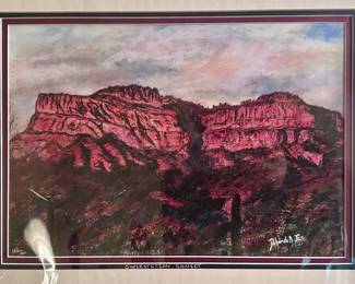 desert mountain painting 