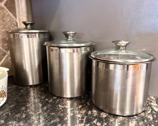 Silver cooking pots