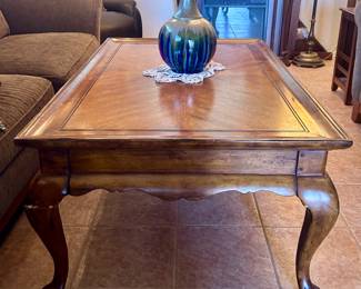 Wood coffee table