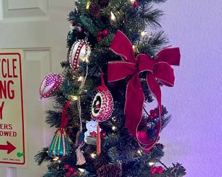 Mini Christmas tree and ornaments