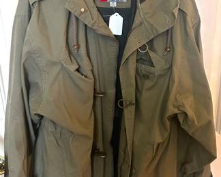 Structure green button up men’s winter 
jacket 