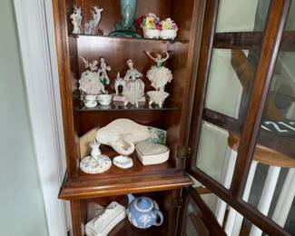 Weller vase on top shelf