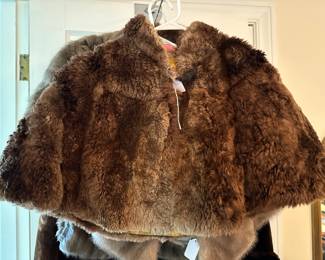 Antique fur cape