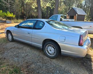 2002 chevy monte carlo for sale $1,500 has New battery, miles 196,120 available now.