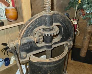 Old Cast Iron Sausage Stuffer