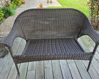 Wicker Bench