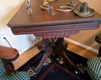 Eastlake Antique Side Table - Western Decor