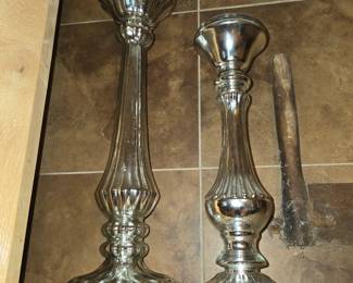 Chrome Candelabra's  