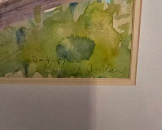 Signature on Watercolor 