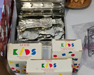 Christmas Room with lots of Vintage Items