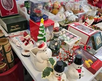 Christmas Room with lots of Vintage Items